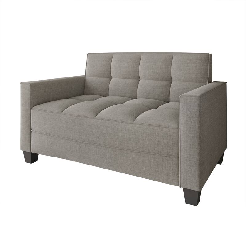 CraftPorch Chic Modern Linen Upholstered Loveseat