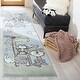 preview thumbnail 14 of 13, SAFAVIEH Carousel Kids Ljerka Animal Rug 2' x 8' Runner - Ivory/Blue