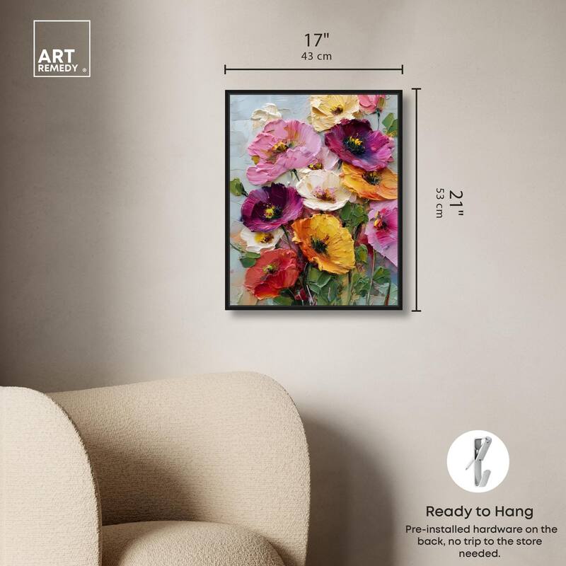 Floral Texture II Canvas by Art Remedy
