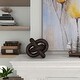 preview thumbnail 11 of 29, Devante Wood knot Sculpture Large Dark Brown