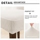 preview thumbnail 13 of 19, Enova Home Rhombus Jacquard Stretchy Universal Dining Chair Slipcovers - N/A