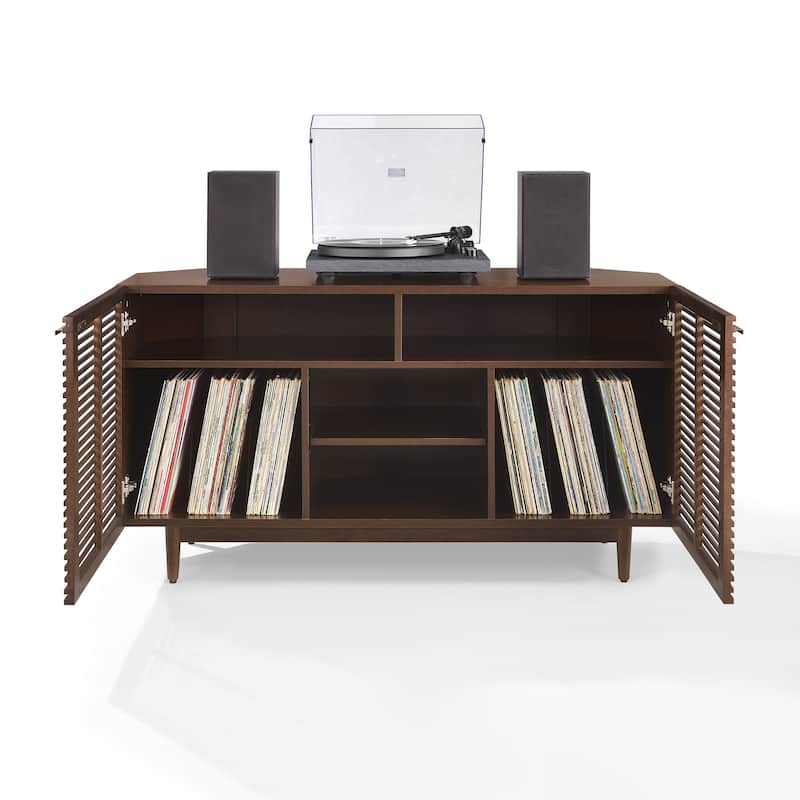 Crosley Cameron Corner Record Player Cabinet With Vinyl Storage