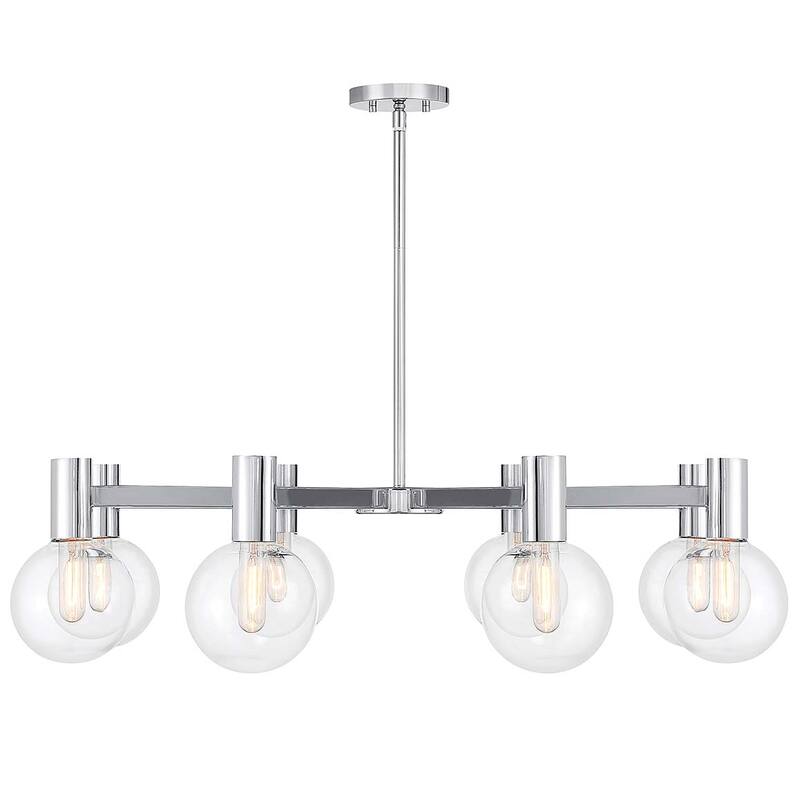 Savoy House 1-3074-8 Wright 8 Light 40" Wide Chandelier - Chrome