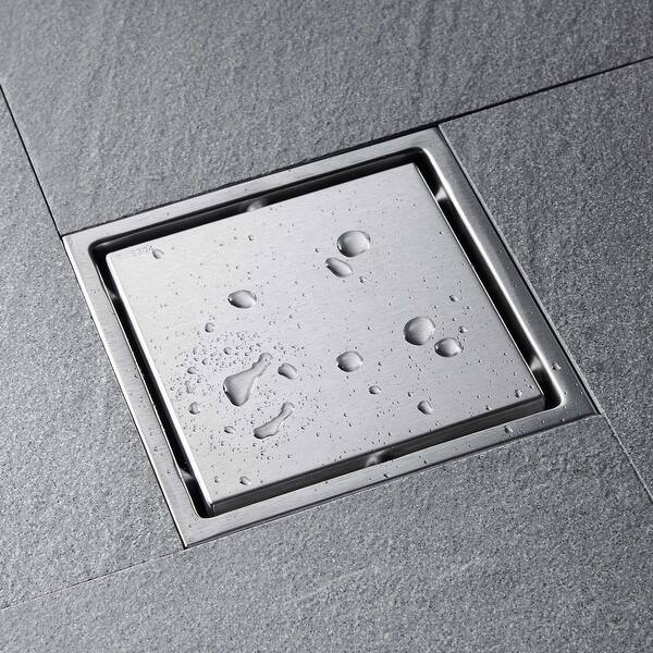 Shenne 6 in Square Shower Floor Drain - Bed Bath & Beyond - 37180856