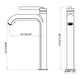 preview thumbnail 24 of 39, 9-12" H Solid Brass Single Handle Bathroom Sink Faucet