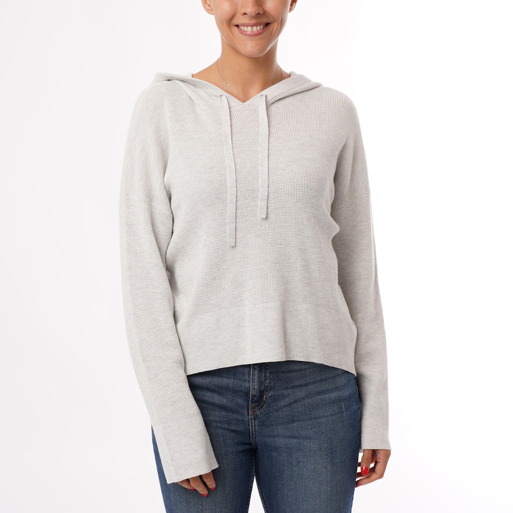 Cyrus Waffle Knit Hoodie Sweater