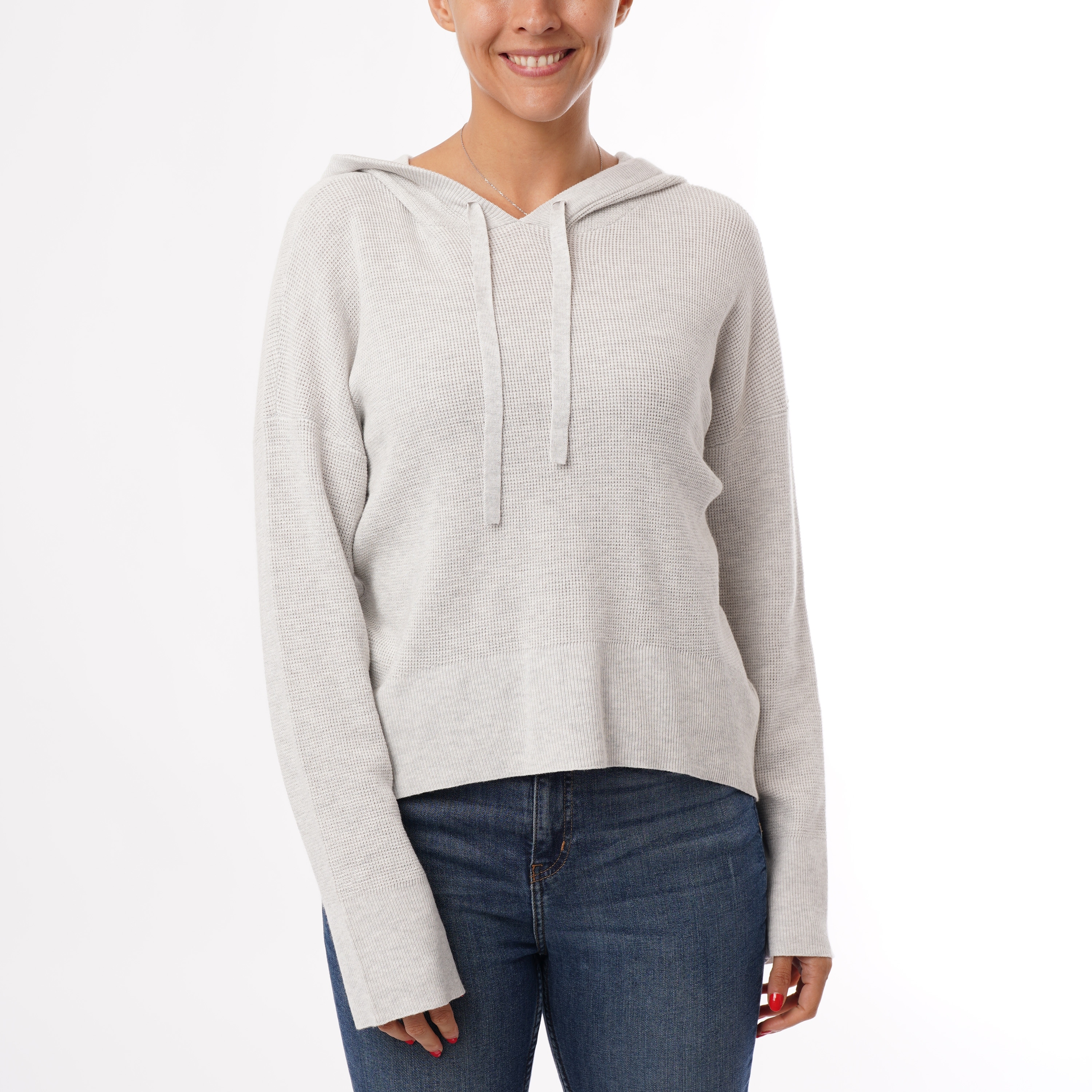 Cyrus Waffle Knit Hoodie Sweater
