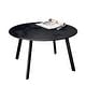 preview thumbnail 35 of 33, Clihome Weather Resistant Round Steel Patio Large Coffee Table