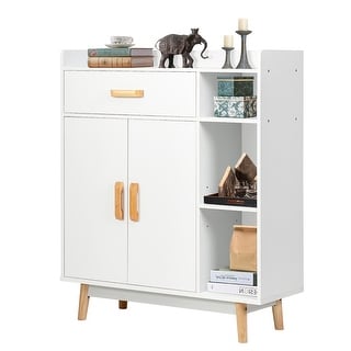 Home Office Floor Storage Cabinet Free Standing Cupboard Chest - Bed ...