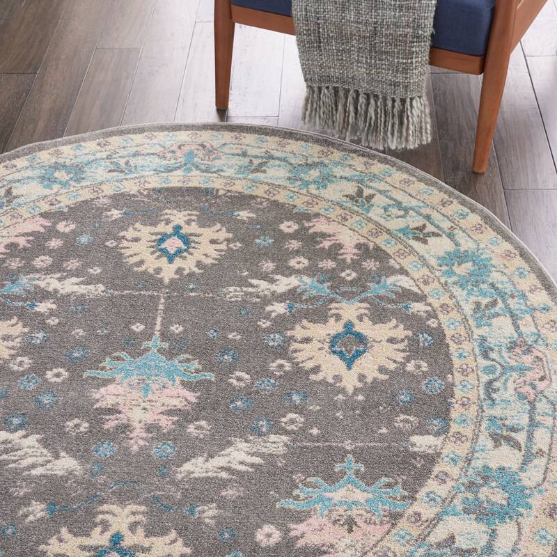 Nourison Tranquil Oriental Floral Medallion Area Rug