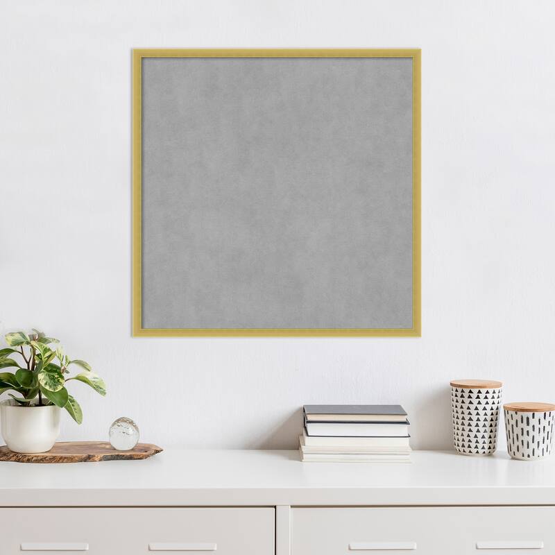 Amanti Art Svelte Polished Gold Framed Magnetic Board