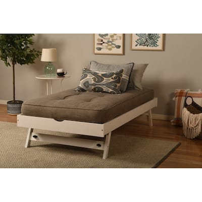 Somette Boho Pop Up Bed with Linen Stone Mattress