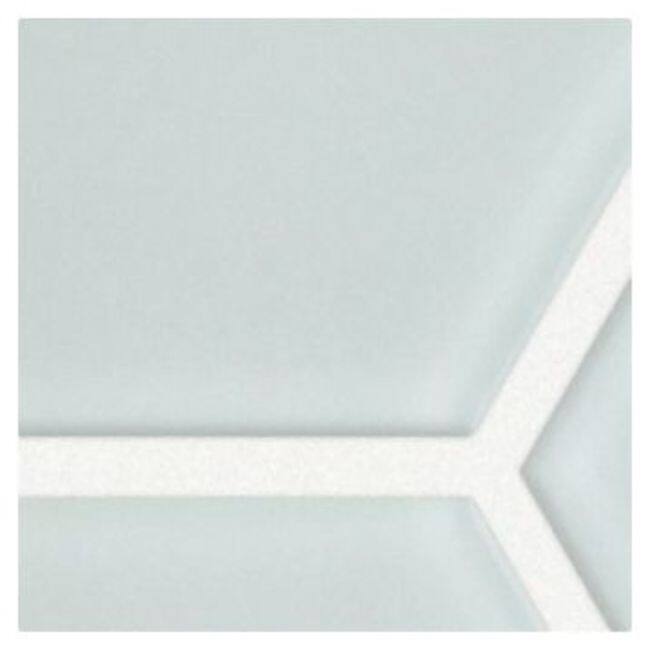 Shaw 448TS Ascendant - 9" x 11" Wall Mosaic Tile - Glass Visual - Sold - Serene White