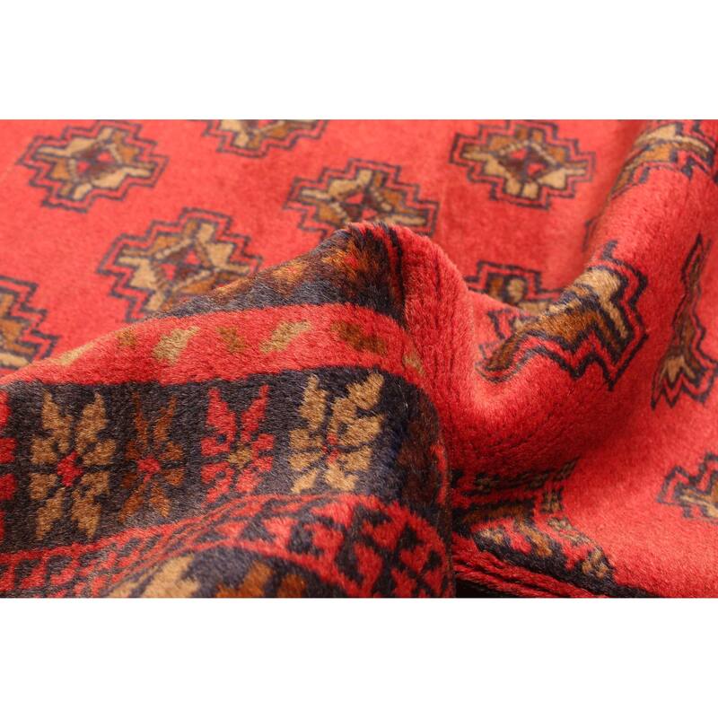 ECARPETGALLERY Hand-knotted Teimani Red Wool Rug - 2'10 x 5'1