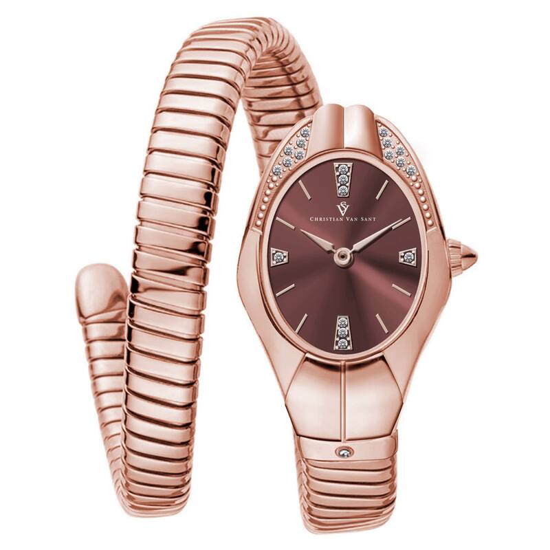 Christian Van Sant Women's Naga Brown Dial Watch - CV0888 - 6 (36)