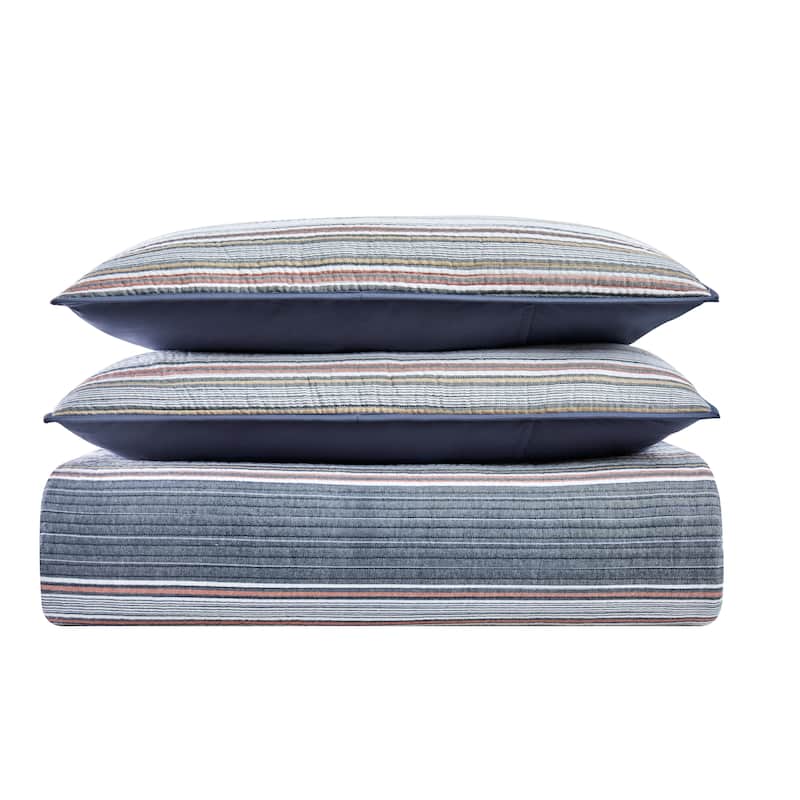 Brooklyn Loom Hudson Stripe Yarn Dye Quilt Set