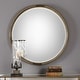preview thumbnail 2 of 1, Uttermost Finnick 36" Round Iron Coil Framed Contemporary Industrial