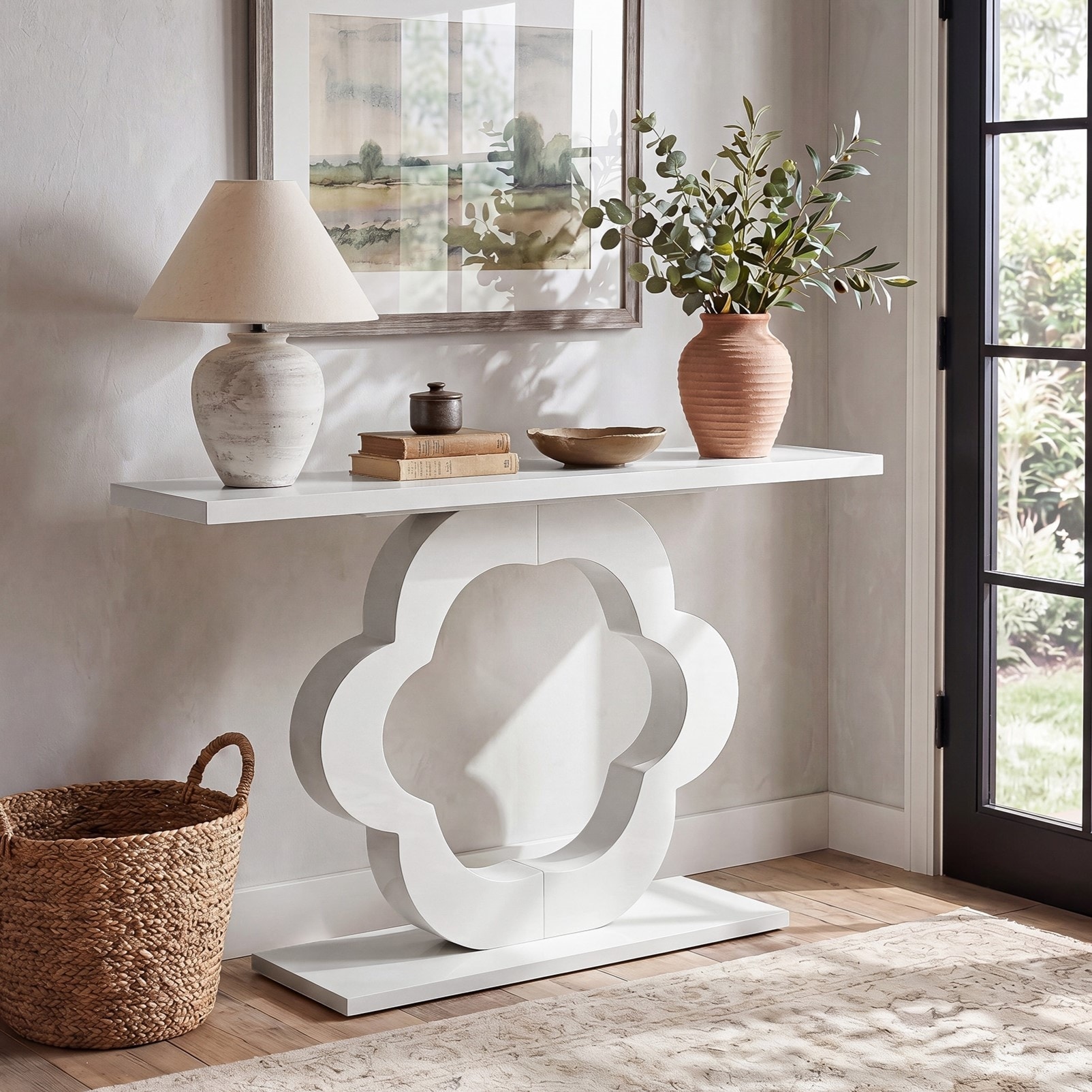 39.4-Inch Console Entryway Table, Small Console Table Behind Couch