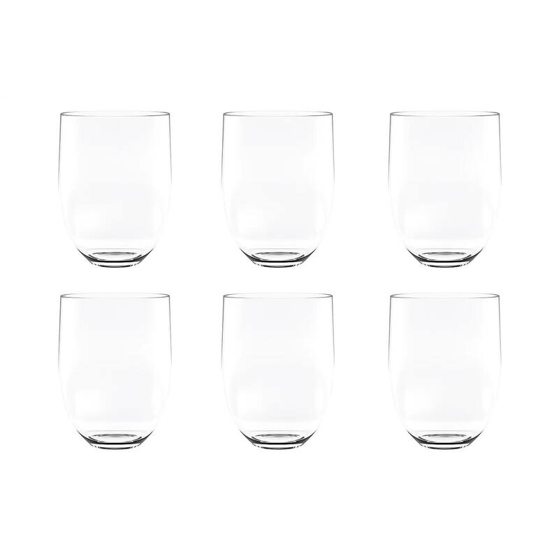 Quatro Stemless DOF New MS, Clear, Set of 6 Drinkware