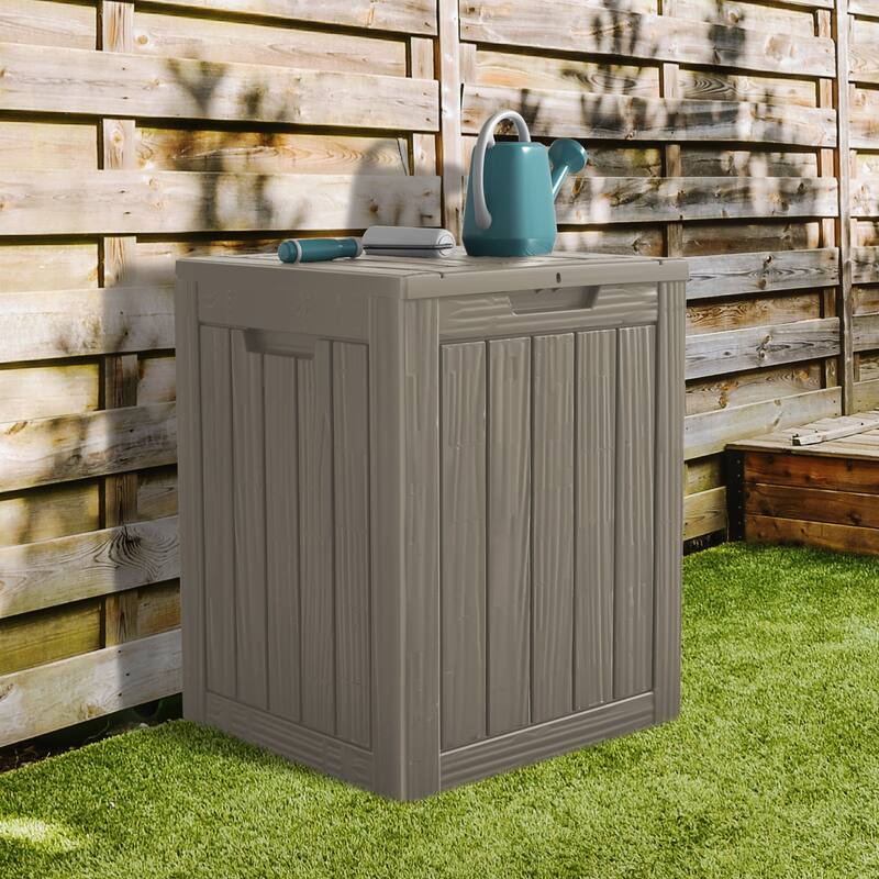 28 Gal. Resin Outdoor Patio Storage Deck Box