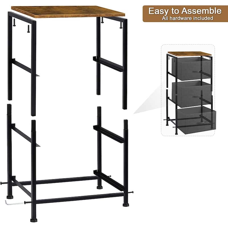 Storage Chest Organizer with Removable Fabric Bins