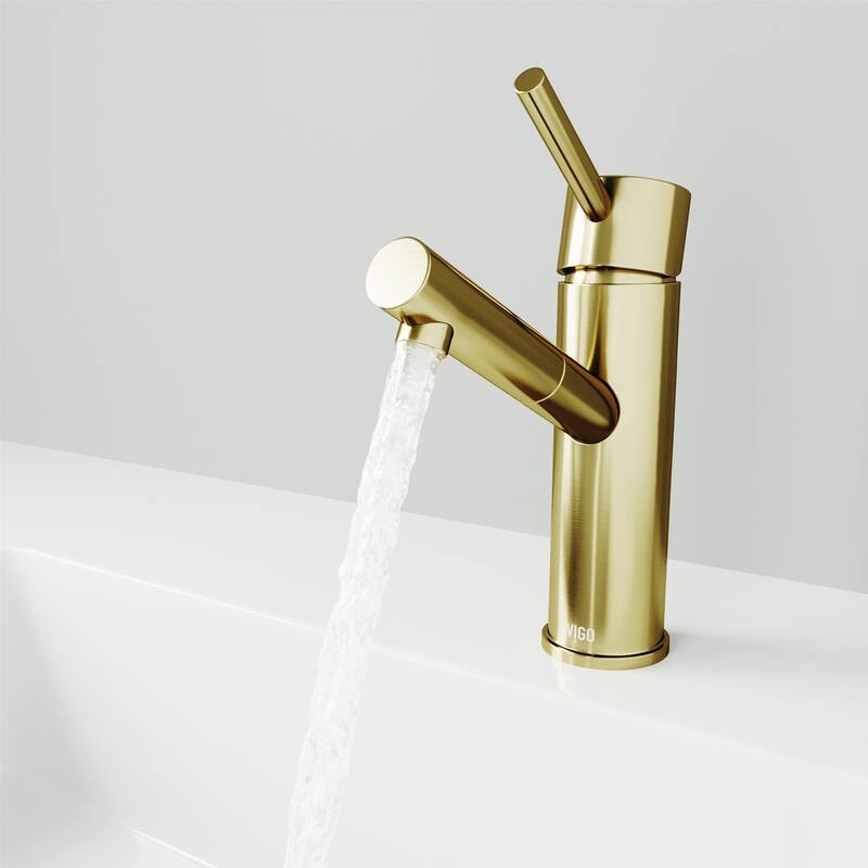 VIGO Noma 8" H Single Handle Single Hole Bathroom Faucet