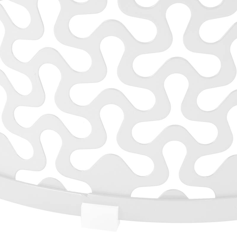 Set of 3 Nesting Side Tables Metal Round Accent Tables for Patio Balcony Garden Indoor Living Room - 15.7" x 22.0"