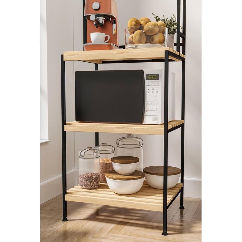 5-Tier Wooden Kitchen Storage Cabinet