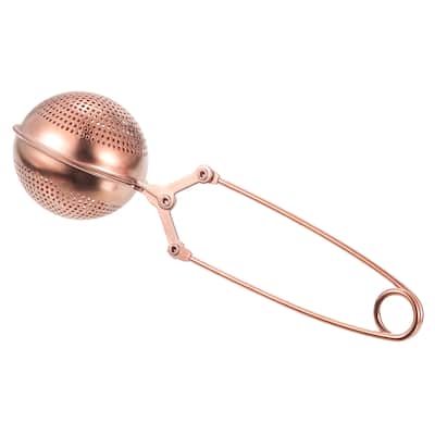 1 Pcs Snap Tea Ball Infuser, Tea Strainer, Rose Gold - Rose Gold