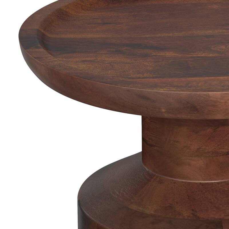 WYNDENHALL Norbury 16 inch Wide Solid Mango Boho Accent Table & Assembled
