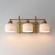 preview thumbnail 3 of 8, Maxim 21493WT Bisque 3 Light 24" Wide Vanity Light