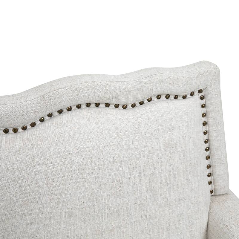 Upholstered Armchair with Nailhead Trims Accent Chair