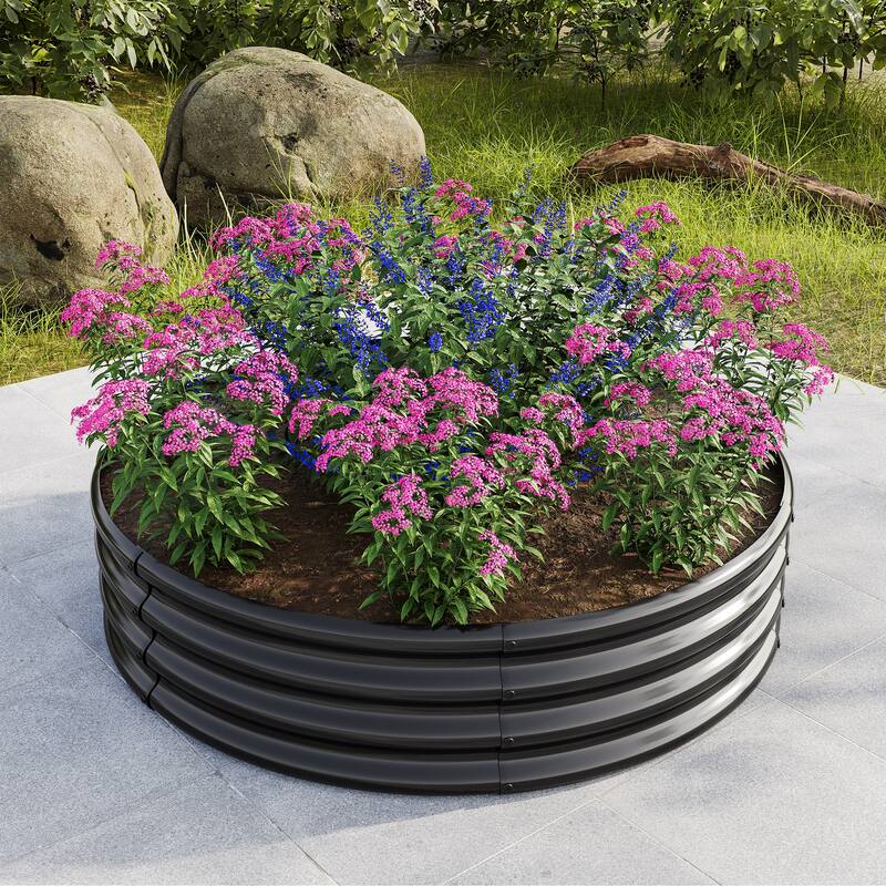 47.24*11.4" Tall Raised Garedn Bed,Metal Raised Beds for Vegetables,Outdoor Raised Planter Box,Backyard Patio Planter Raised Bed