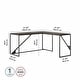 preview thumbnail 11 of 25, Industrial Desk with 37-inch Return