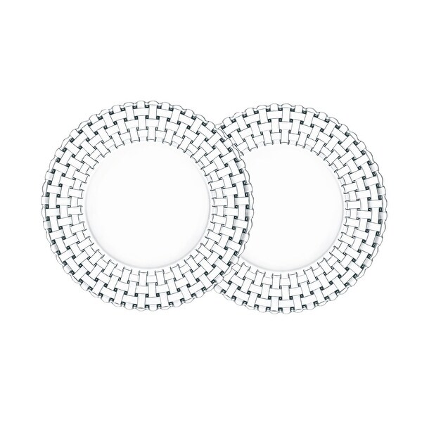 Nachtmann Set of 2 Bossa Nova Crystal Plates - Bed Bath & Beyond
