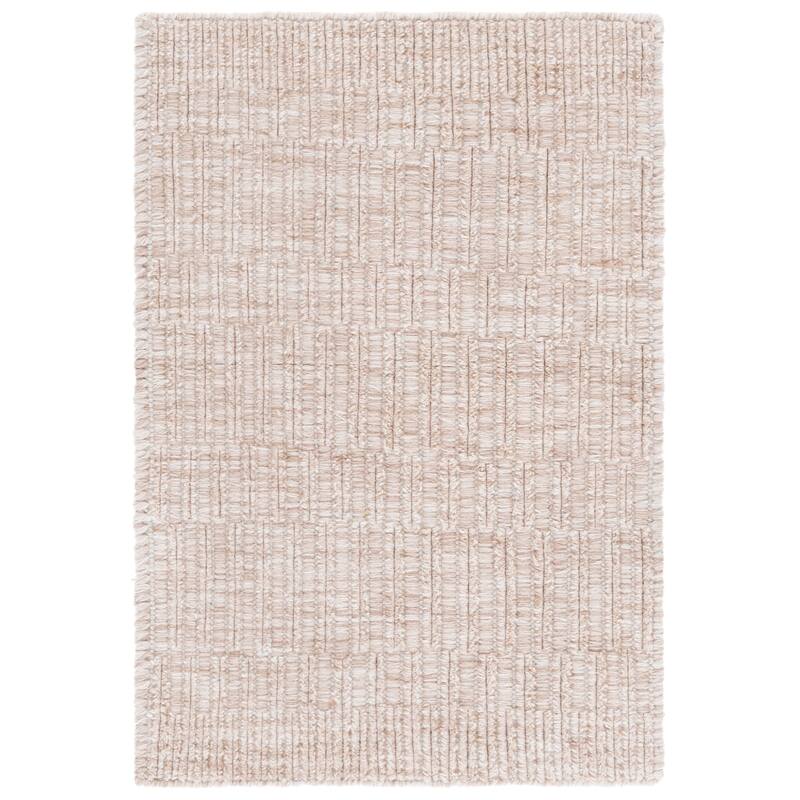 SAFAVIEH Handmade Natura Tale Wool Rug - Beige - 6' Square