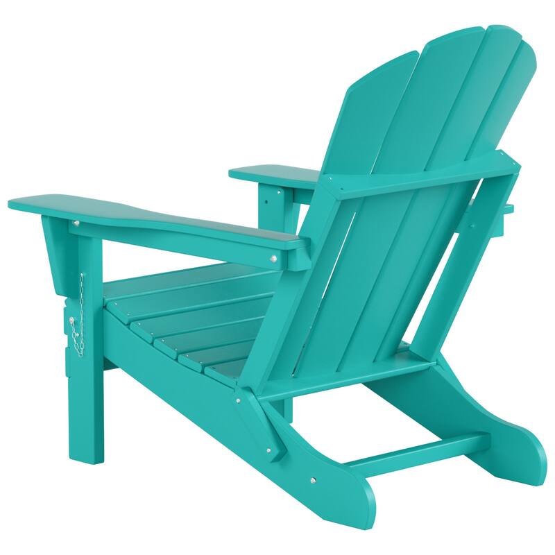 POLYTRENDS Laguna All Weather Poly Outdoor Adirondack Chair - Foldable (Set of 4)