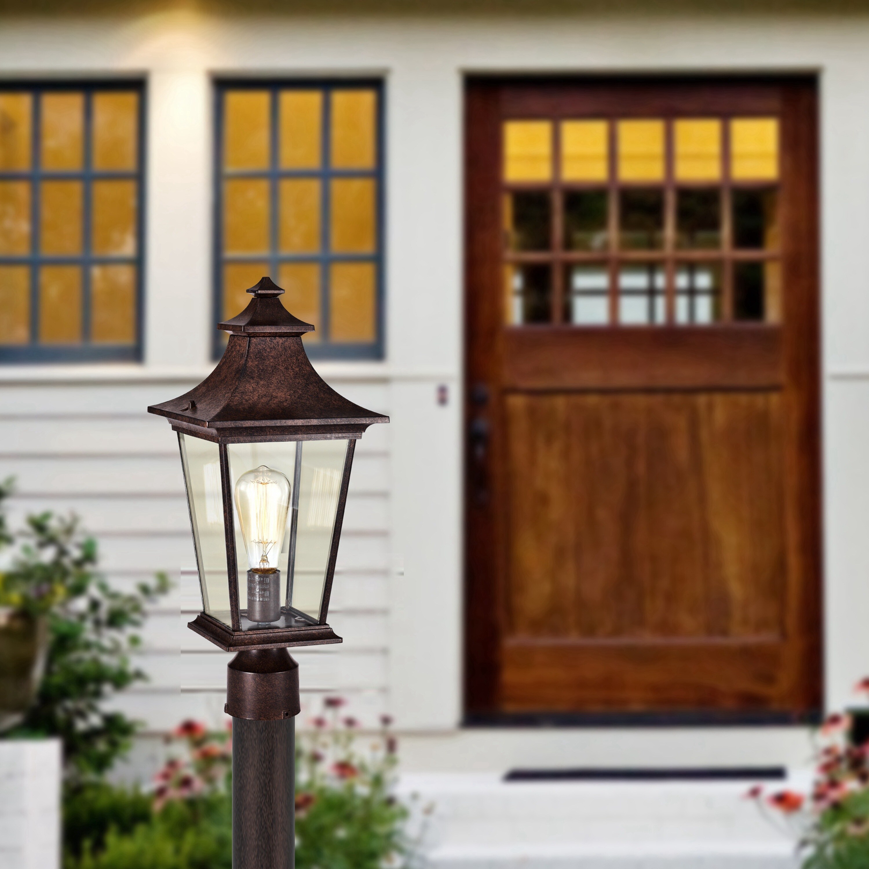 Tannery Bronze Finish Die Cast Aluminium 1 Light Outdoor Post Lantern Tannery Bronze Tannery Bronze Overstock 31814261