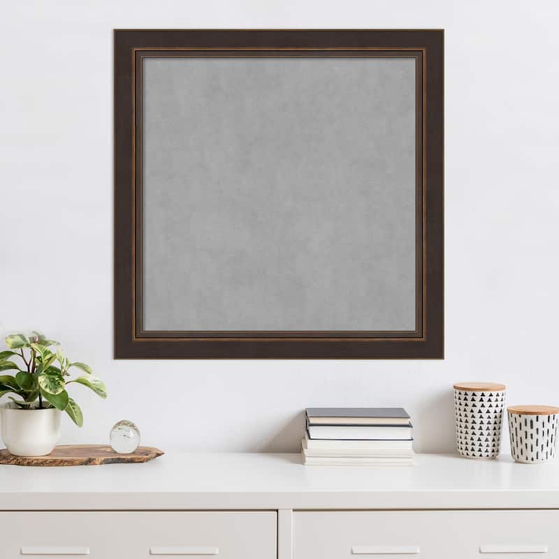 Amanti Art Lara Bronze Framed Magnetic Board