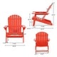 preview thumbnail 32 of 44, Malibu Outdoor Acacia Wood Adirondack Chair by Christopher Knight Home
