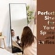 preview thumbnail 8 of 42, 64"x21" Full Length Floor Mirror with Stand Aluminum Alloy Frame,Wall-Mounted Mirror