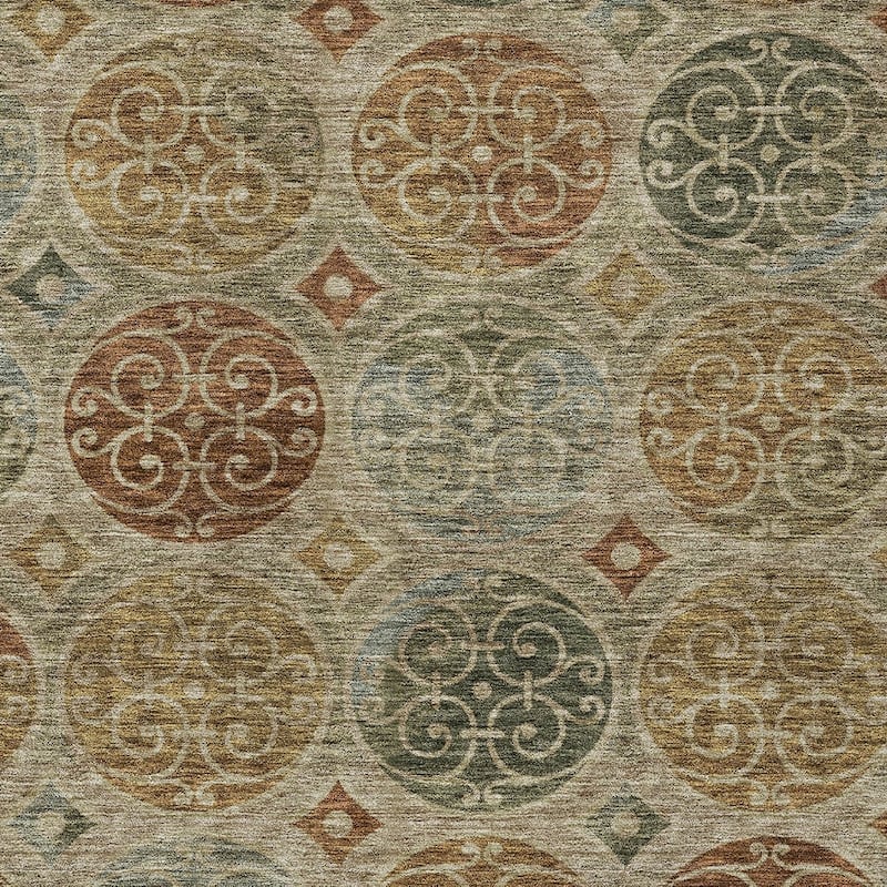 HomeRoots Trellis Transitional Rectangle Outdoor Rug