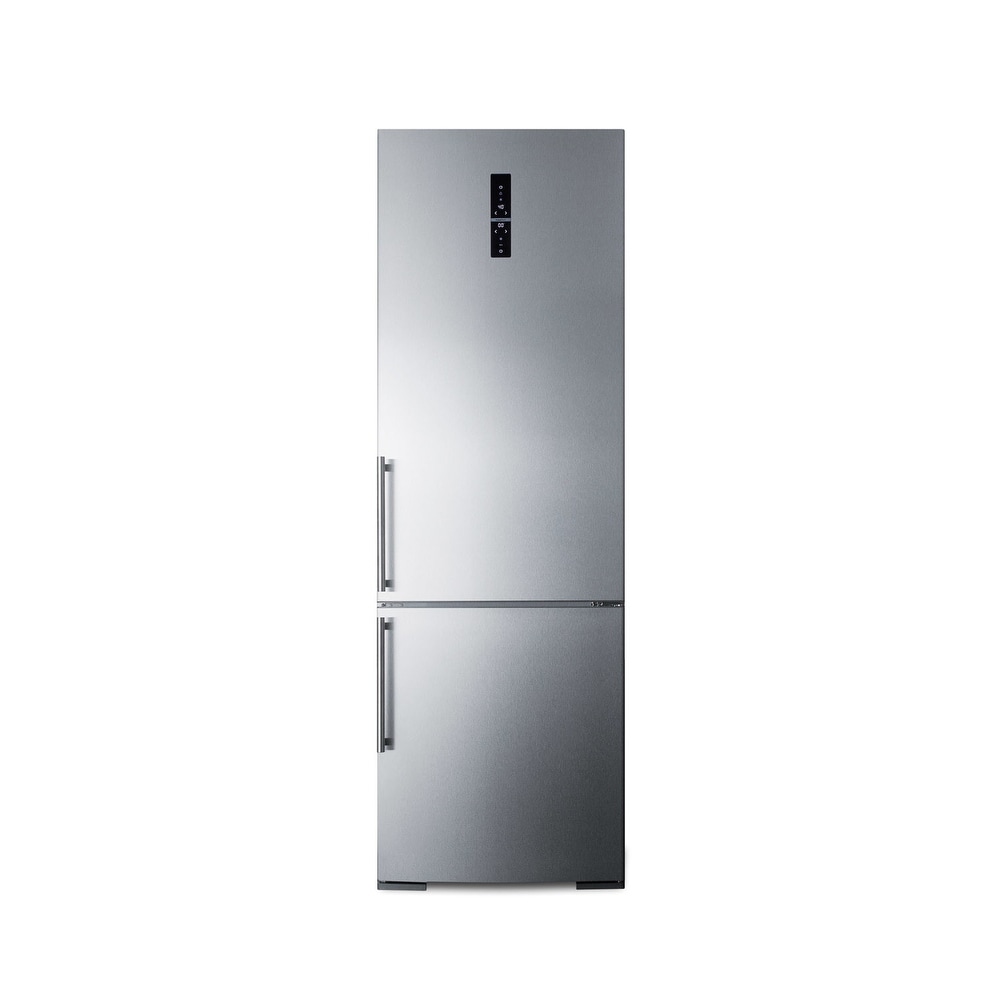 Summit  FFBF249BI  24" Wide 10.8 Cu. Ft. Bottom Mount Refrigerator - Stainless Steel (Stainless Steel)