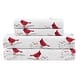 preview thumbnail 38 of 69, Truly Soft Printed and Solid Cotton Flannel 4 Piece Sheet Set Cardinals - King