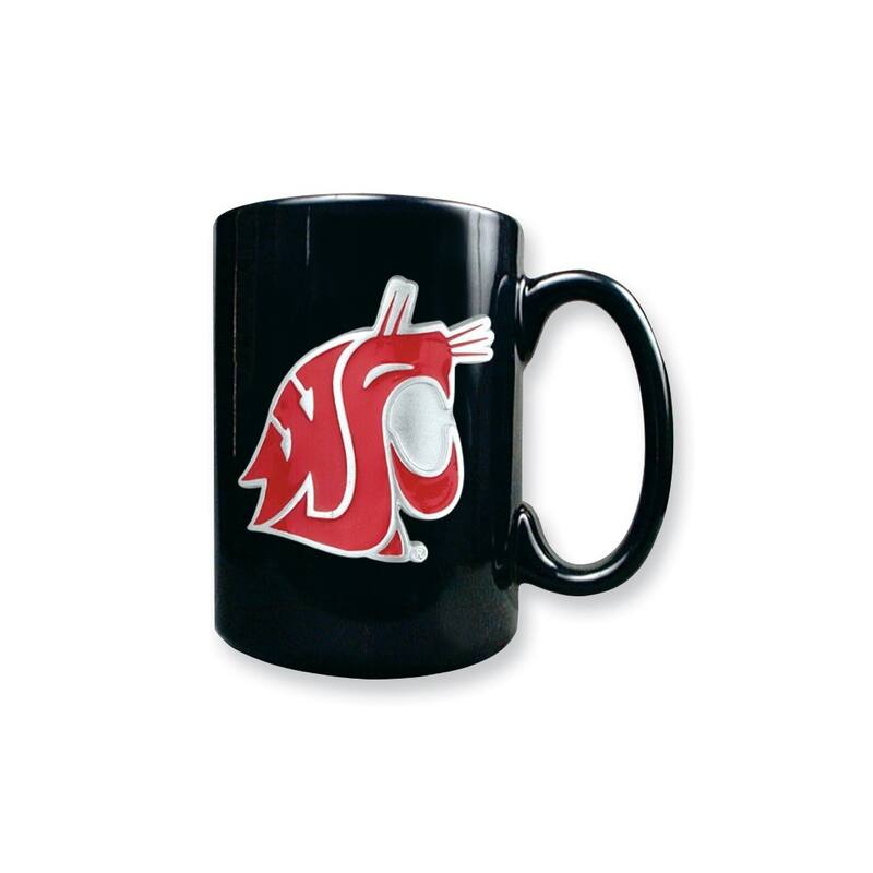 Collegiate Washington State University 15 Oz. Black Ceramic Mug