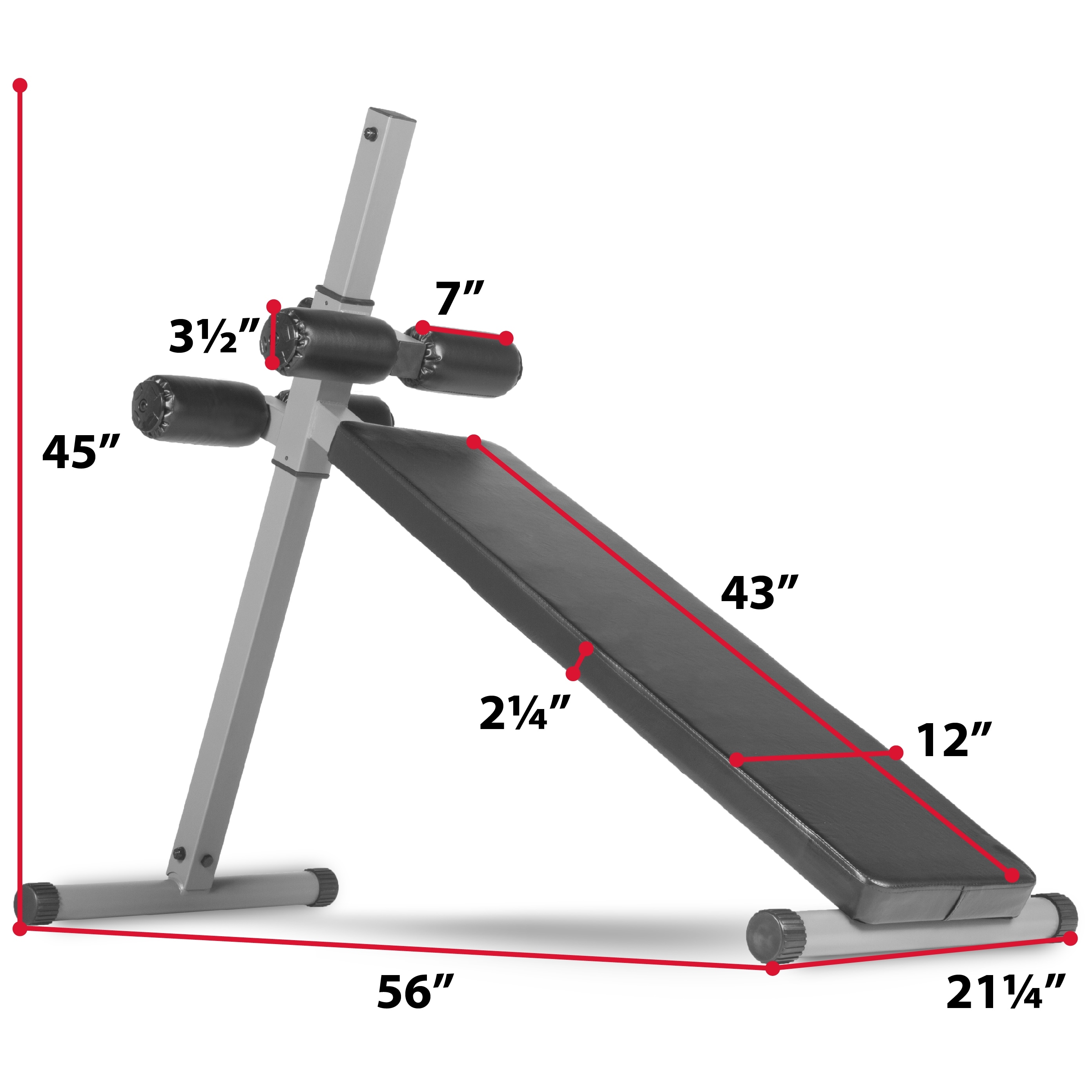 Xmark fitness ab outlet bench