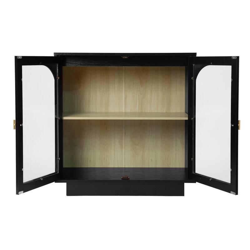 Storage Cabinet with Acrylic Door for Living Room, Dining Room, Study