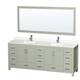 Option Light Green / White Quartz Top / Brushed Nickel