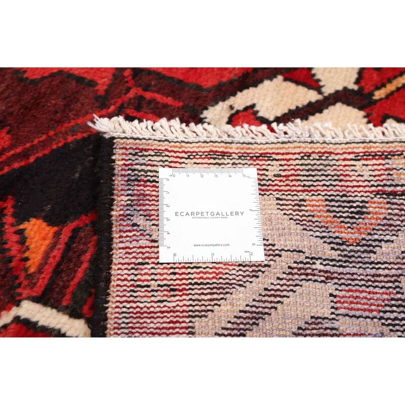 ECARPETGALLERY Hand-knotted Kayseri Vintage Red Wool Rug - 6'11 x 10'5