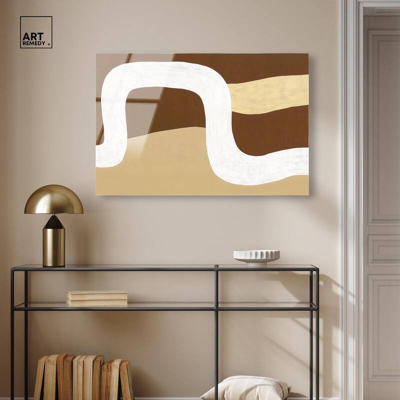 Minimal Wavy II Acrylic by Art Remedy, Ready to Hang